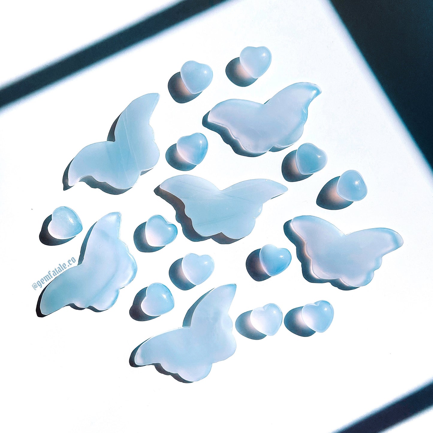 Blue Chalcedony Butterfly