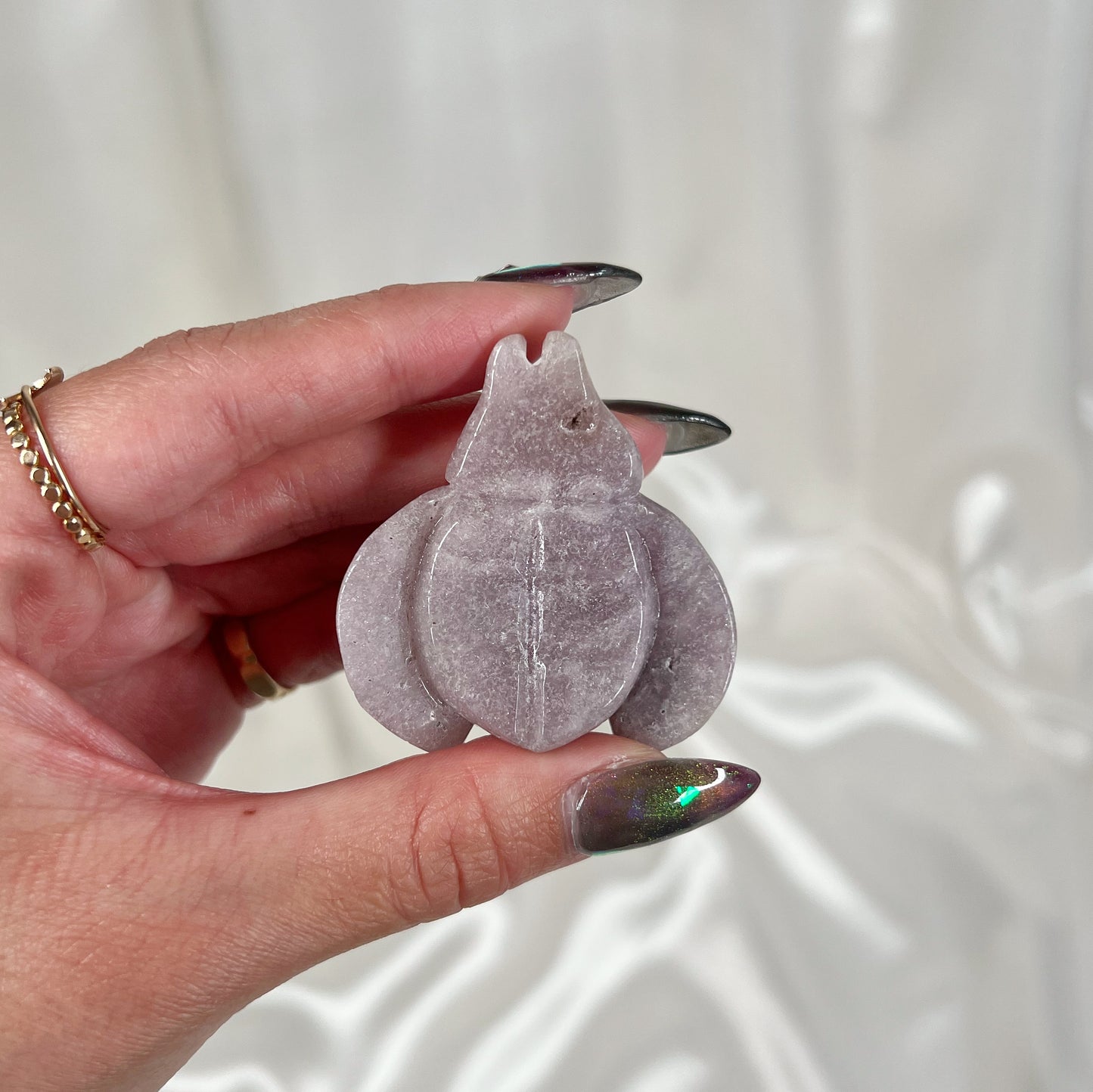 Pink Amethyst Ladybug