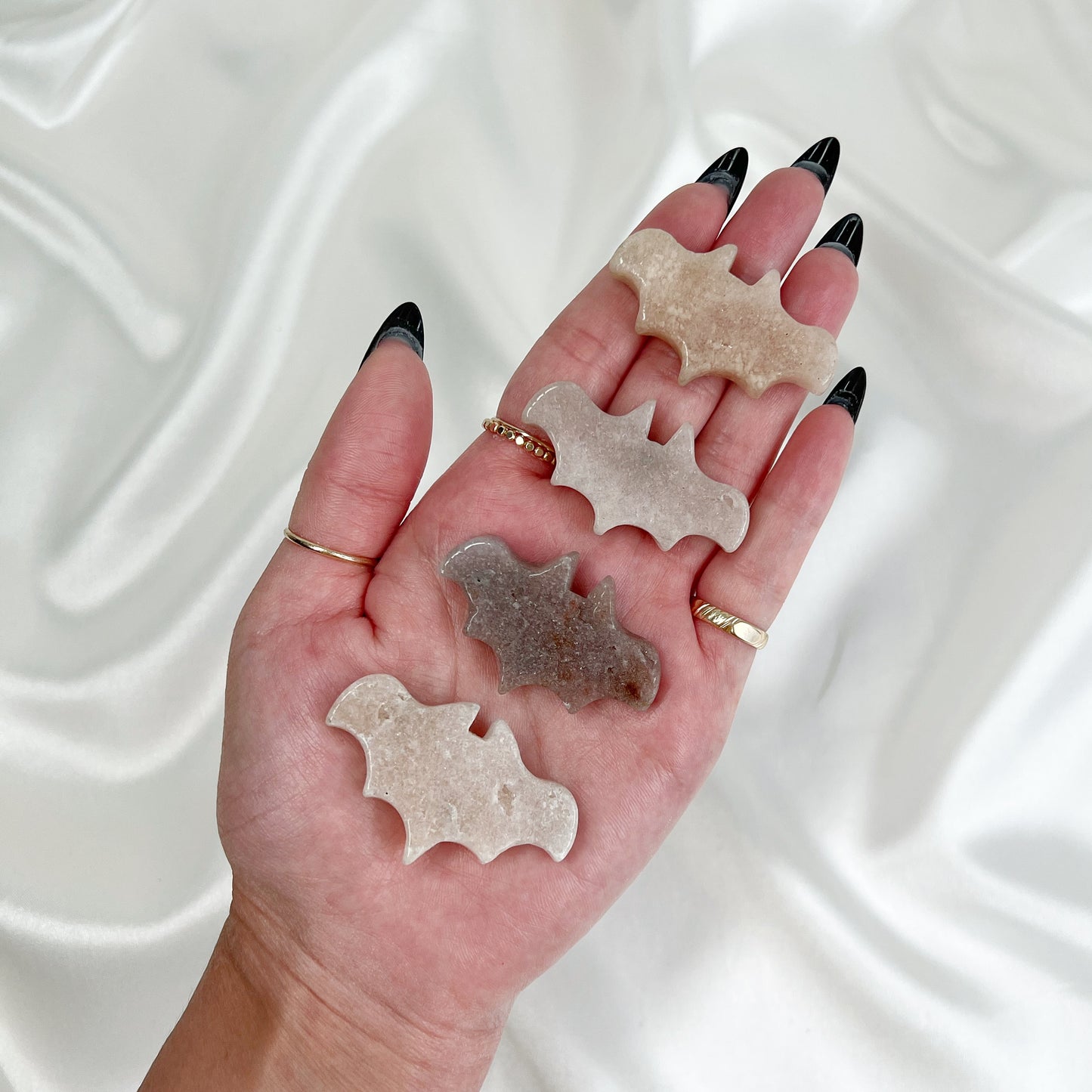 Pink Amethyst Mini Bat