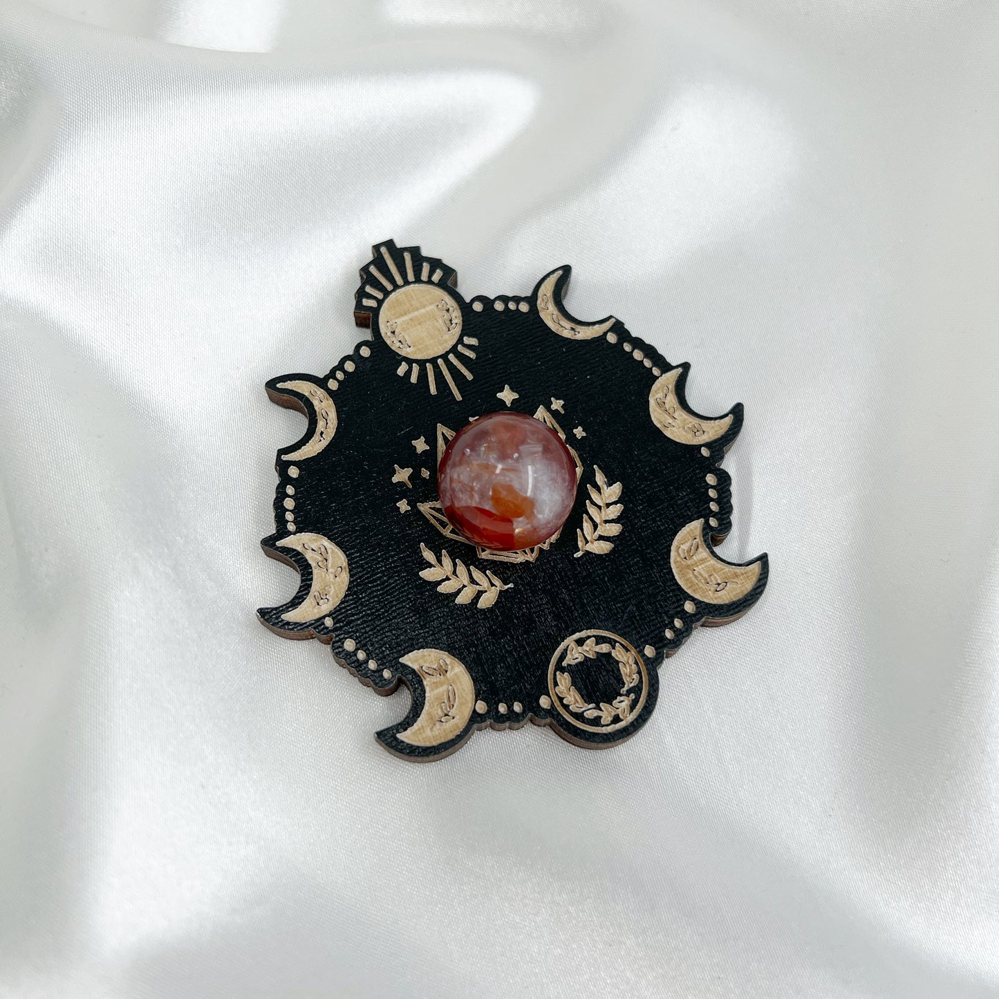 Just A Phase Wooden Sphere Stand