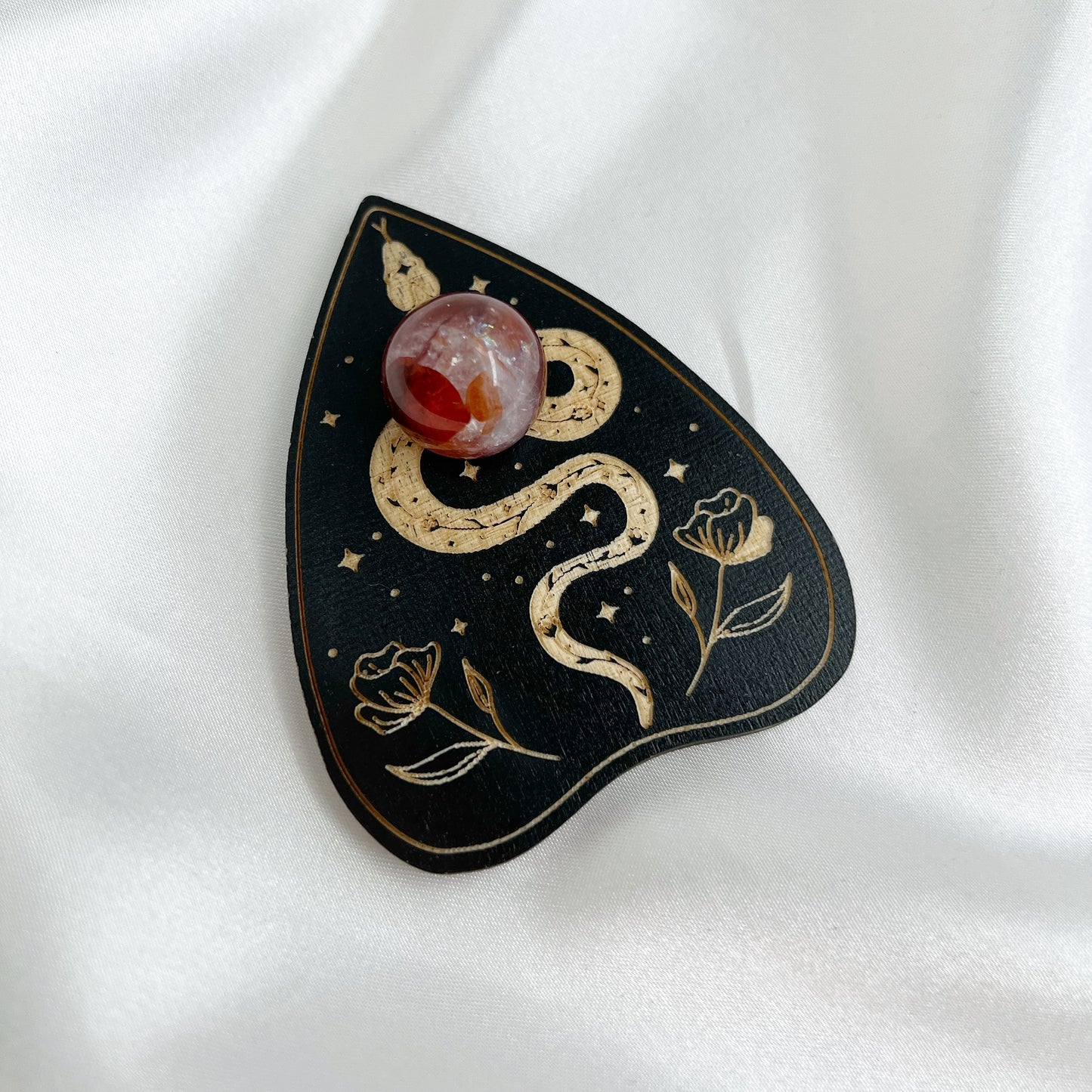 Serpent's Planchette Wooden Sphere Stand