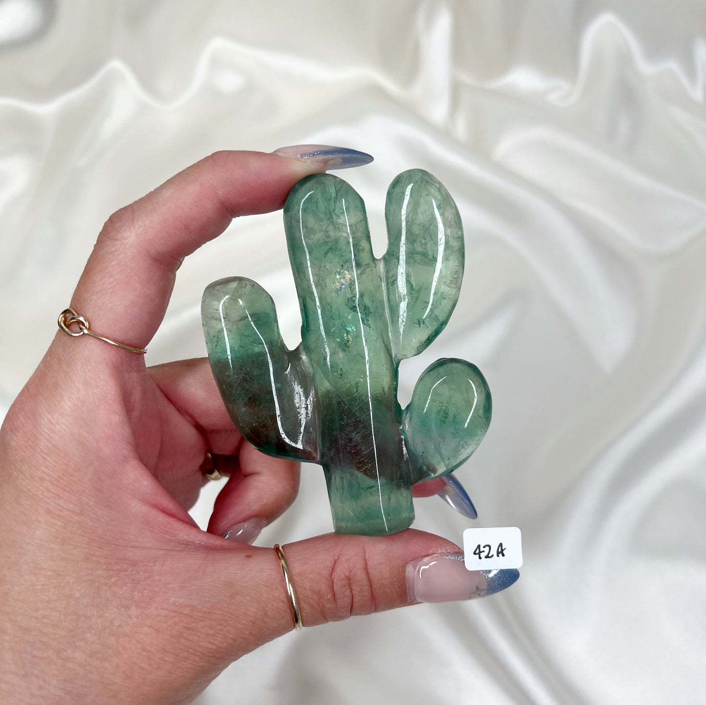 Green Fluorite Cactus