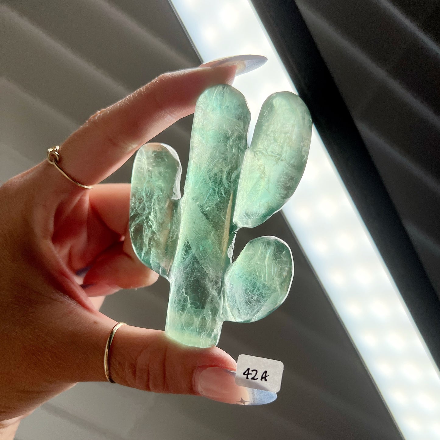 Green Fluorite Cactus