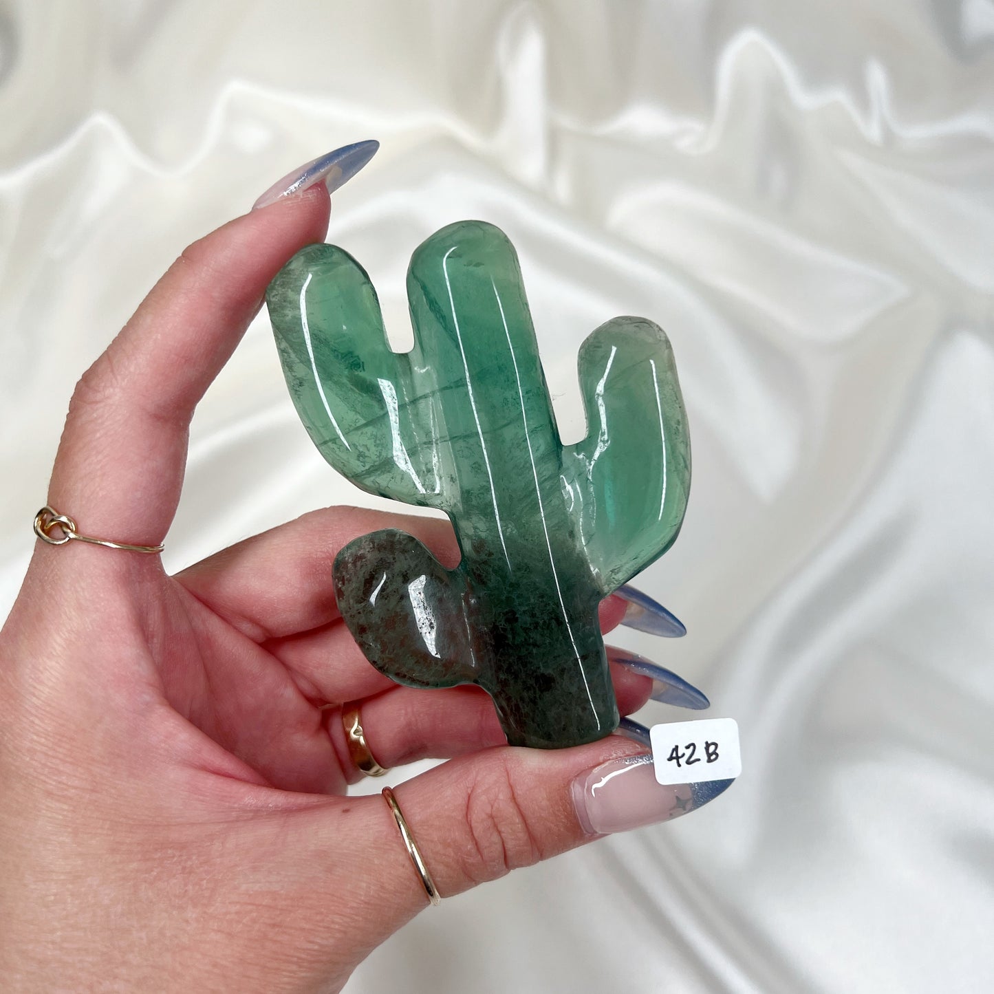 Green Fluorite Cactus