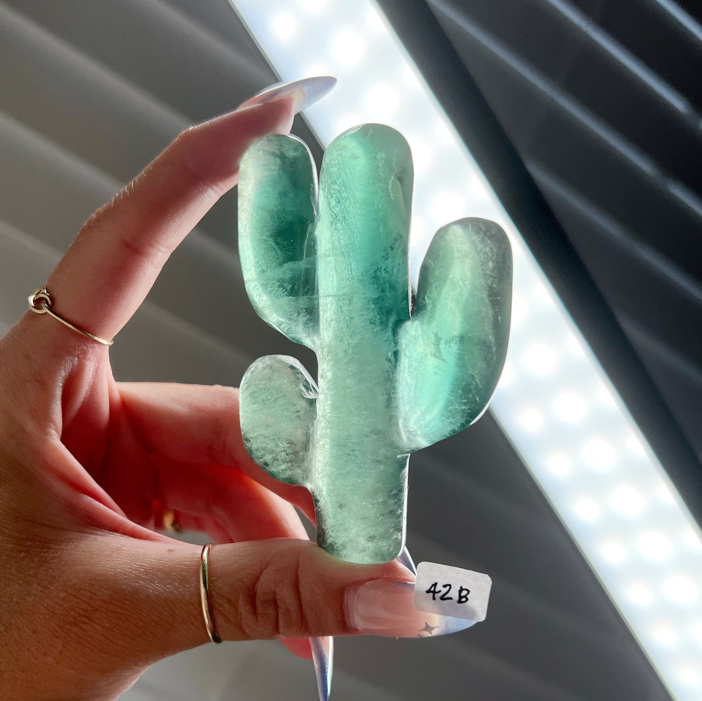 Green Fluorite Cactus